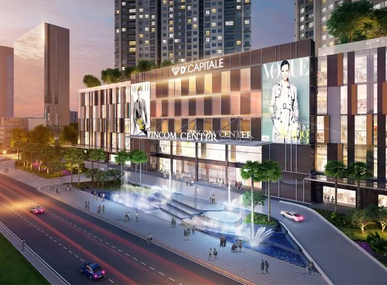 Vinhomes D'capitaleショッピングモール入口