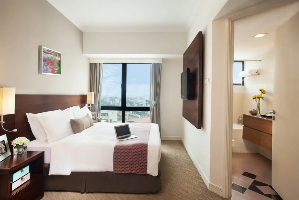 Somerset Grand Hanoiのベッドルーム