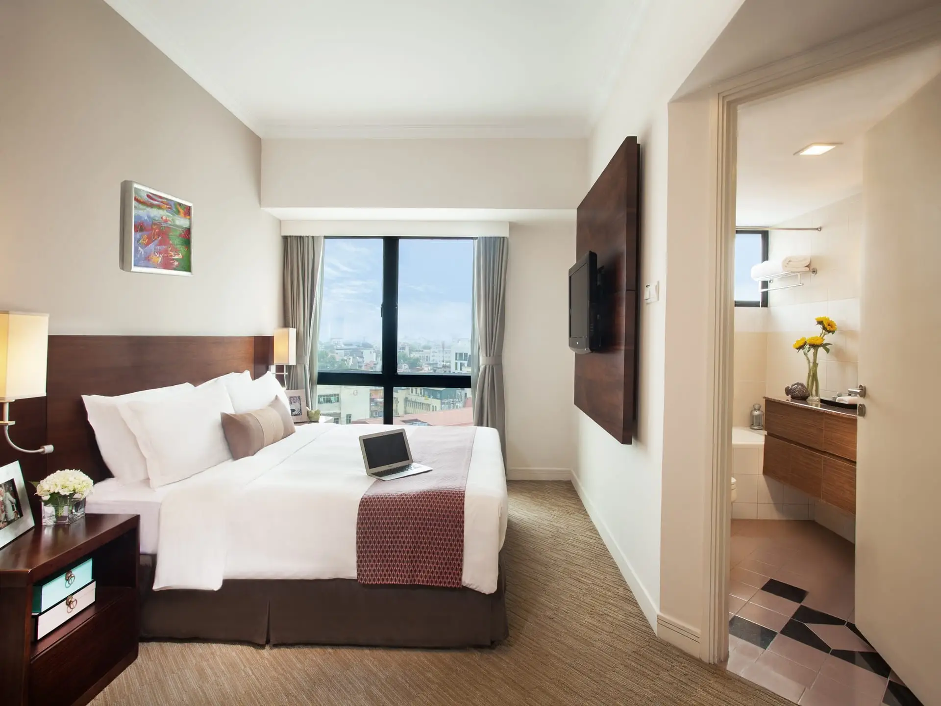 Somerset Grand Hanoiのベッドルーム