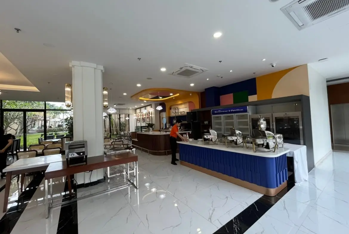 Wil que Westlake 朝食のダイニング